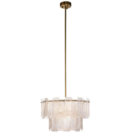 Люстры на штанге — Подвесная люстра Indigo Inverno 12013/6R Brass V000058 купить в  Люстры на штанге — Подвесная люстра Indigo Inverno 12013/6R Brass V000058 купить в