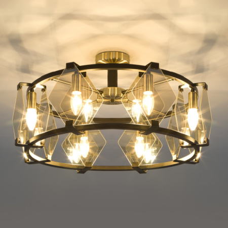 Люстры на штанге — Люстра на штанге Eurosvet 60126/8 черный Smart (60116/8) купить в 