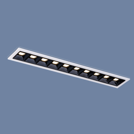 Встраиваемые точечные светильники — Встраиваемый светильник Elektrostandard 9922 LED 20W 4200K белый/черный купить в 