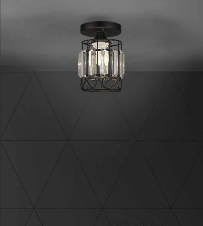 Потолочные светильники — Потолочный светильник Seven Fires Beteni WD3567/1C-BK-CL купить в 