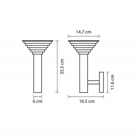 Уличные настенные светильники — Светильник настенный Lightstar 379637 купить в 