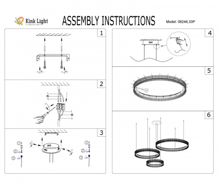 Подвесные светильники — Подвесной светильник Kink Light 08246,01P купить в 
