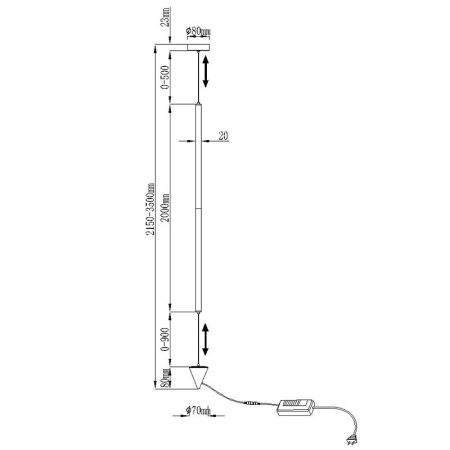 Подвесные светильники — Подвесной светильник Mantra 7352 купить в 