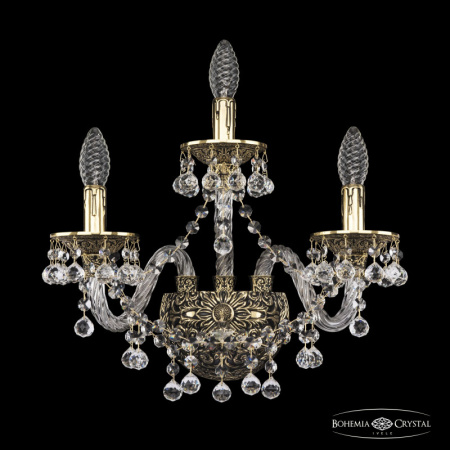 Настенные бра — Бра Bohemia Ivele Crystal 16109B/2+1/165 GB купить в 