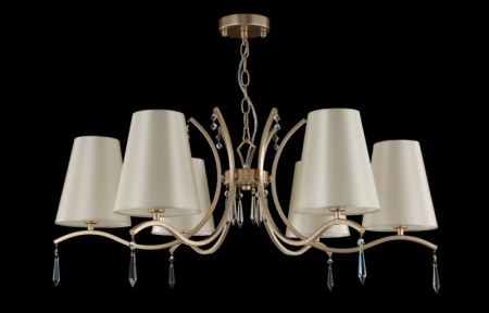 Люстры подвесные — Подвесная люстра Crystal Lux RENATA SP6 GOLD купить в 