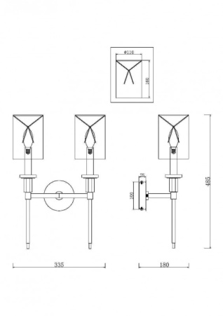 Настенные бра — Бра Maytoni MOD148WL-02CH купить в 