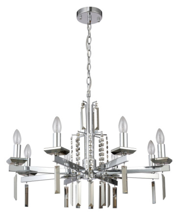 Люстры подвесные — Подвесная люстра Crystal Lux MARRON SP8 CHROME купить в 