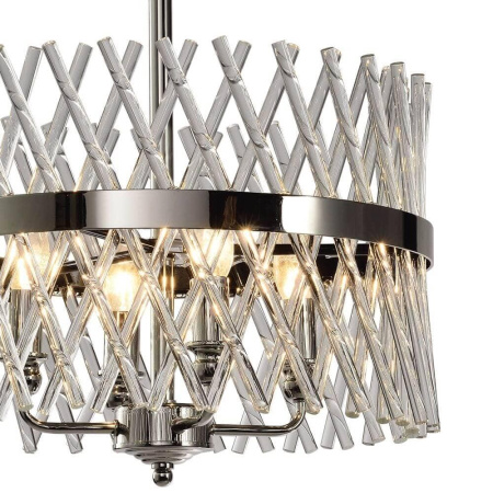 Люстры подвесные — Подвесная люстра Lumien Hall Базиано LH3040/4P-NK-CL купить в 