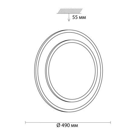 Накладные светильники — Накладной светильник Sonex 3007/EL купить в 