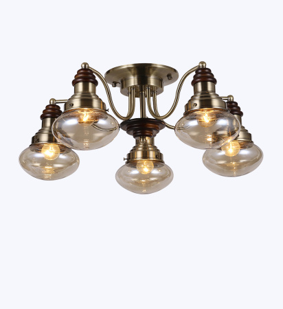 Потолочные люстры — 4728/5 бронза купить в 