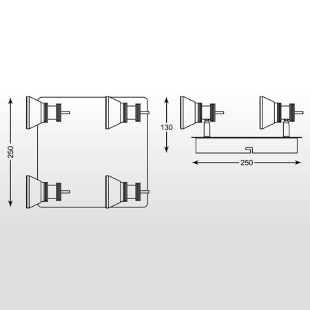 Споты — Светодиодный спот Zumaline Moli CK170205-4 купить в 