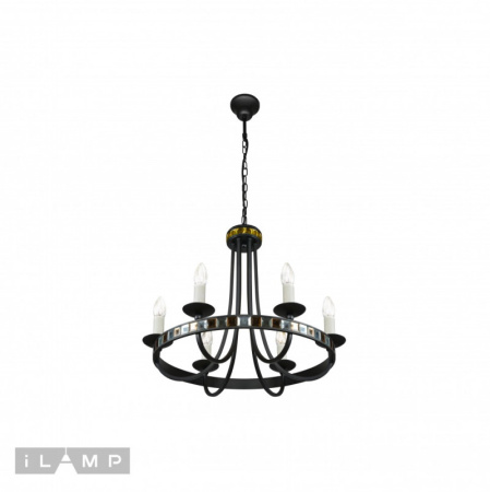 Люстры подвесные — Подвесная люстра iLamp 10190-6P BK купить в  Люстры подвесные — Подвесная люстра iLamp 10190-6P BK купить в