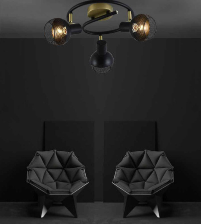 Споты — Спот Seven Fires Dzhuvela SF4706/3CA-GD-BK купить в  Споты — Спот Seven Fires Dzhuvela SF4706/3CA-GD-BK купить в