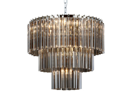 Люстры каскадные — Каскадная люстра Newport 8708+2/C fume купить в 
