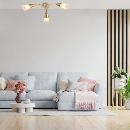 Потолочные люстры — Потолочная люстра Escada Aquilegia 1100/3P Gold купить в 