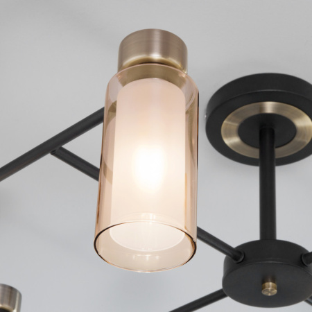 Люстры на штанге — Люстра на штанге Eurosvet 70115/8 черный купить в 