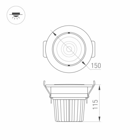 Светильники Downlight — Светильник Downlight Arlight 032619 купить в  Светильники Downlight — Светильник Downlight Arlight 032619 купить в