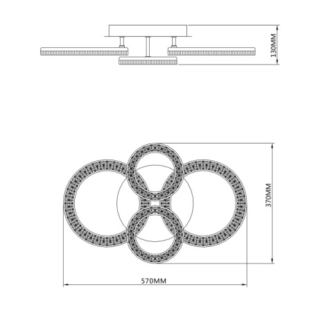 Люстры накладные — Накладная люстра Escada 10281/4LED купить в  Люстры накладные — Накладная люстра Escada 10281/4LED купить в