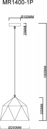 Подвесные светильники — Подвесной светильник MyFar MR1400-1P купить в  Подвесные светильники — Подвесной светильник MyFar MR1400-1P купить в