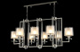 Люстры подвесные — Подвесная люстра Crystal Lux NICOLAS SP8 L1000 NICKEL/WHITE купить в 