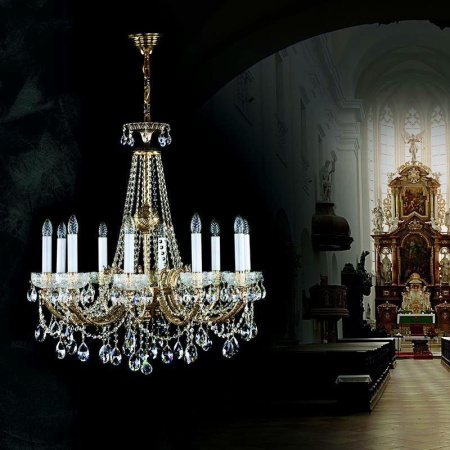 Люстры подвесные — Подвесная люстра Artglass CR 0006-10-20 Brass Antique CE купить в 