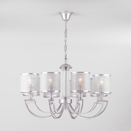 Люстры подвесные — Подвесная люстра Eurosvet 60099/8 серебро купить в 
