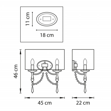 Настенные бра — Бра Lightstar 725623 купить в 
