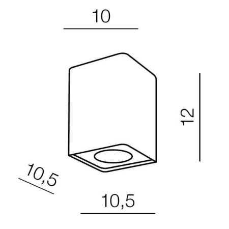 Накладные светильники — Накладной светильник Azzardo Nino 1 AZ1383 купить в 