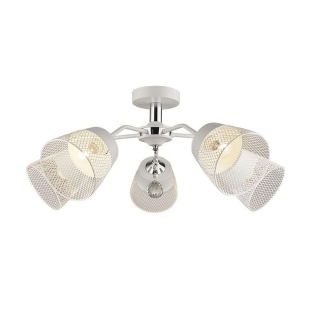 Люстры на штанге — Потолочная люстра Seven Fires Donetella WD3518/5C-WT-CR-WT купить в 