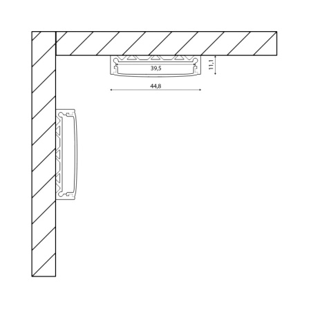 Профили для светодиодных лент — Профиль SWG SF-4411 купить в 