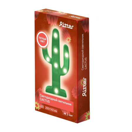 Акриловые фигуры — Светодиодная фигура Ritter Cactus 29271 5 купить в 