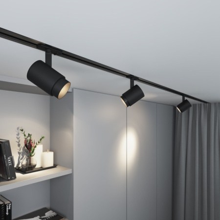 Трековые светильники — Светильник на шине Elektrostandard Cors чёрный матовый 10W 4200K (85513/01) однофазный купить в 