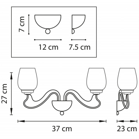 Настенные бра — Бра Lightstar 734627 купить в 