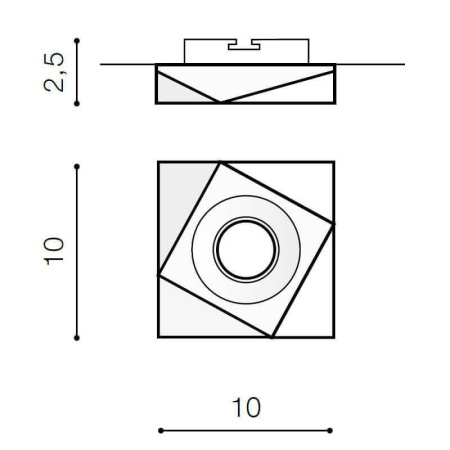 Cветильники потолочные встраиваемые — Встраиваемый светильник Azzardo Lorenzo AZ1617 купить в  Cветильники потолочные встраиваемые — Встраиваемый светильник Azzardo Lorenzo AZ1617 купить в