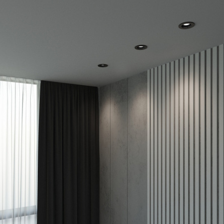 Встраиваемые точечные светильники — Встраиваемый светильник Elektrostandard 25009/01 GU10 чёрный купить в 