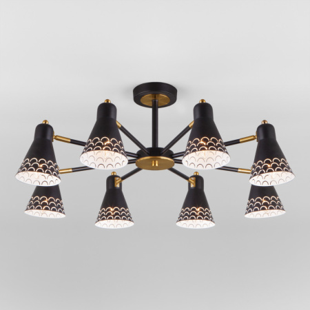 Люстры на штанге — Люстра на штанге Eurosvet 70100/8 черный купить в 