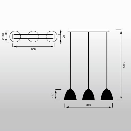 Подвесные светильники — Подвесной светильник Zumaline Pico MD9023-3B(SILVER) купить в 