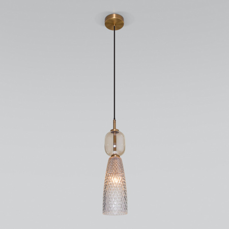 Подвесные светильники — Подвесной светильник Eurosvet 50211/1 янтарный купить в 