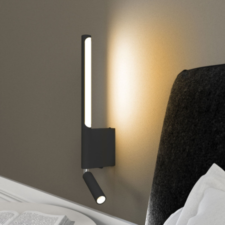 Настенные бра — Бра Elektrostandard Sarca LED черный 4000К (40111/LED) купить в  Настенные бра — Бра Elektrostandard Sarca LED черный 4000К (40111/LED) купить в