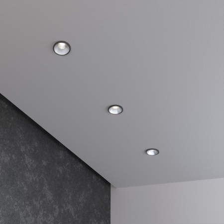 Встраиваемые точечные светильники — Встраиваемый светильник Elektrostandard 15269/LED 3W SN/BK сатин/никель / черный купить в 