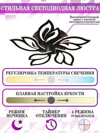 Люстры накладные — Накладная люстра Natali Kovaltseva HIGH-TECH LED LAMPS 82006 BLACK купить в  Люстры накладные — Накладная люстра Natali Kovaltseva HIGH-TECH LED LAMPS 82006 BLACK купить в