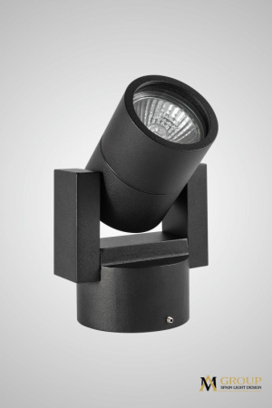 Уличные настенные светильники — Светильник настенный AM Group AM163 BK купить в 