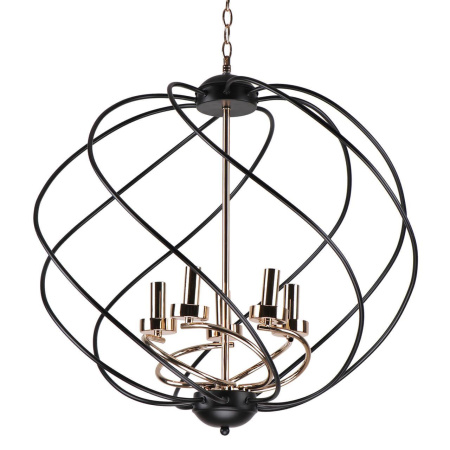 Люстры подвесные — Подвесная люстра IMEX MD.0703-5-P BK+FGD купить в 