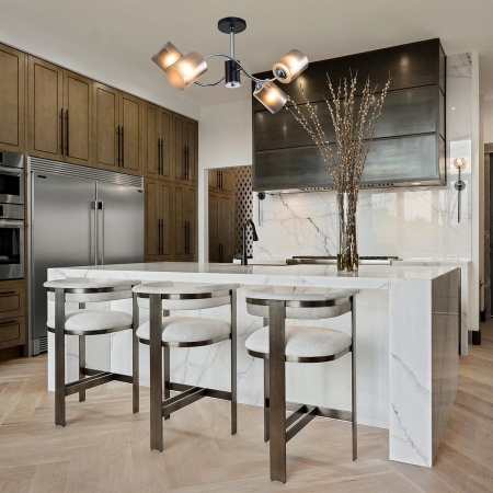 Люстры на штанге — Потолочная люстра Escada Smog 661/4PL купить в 