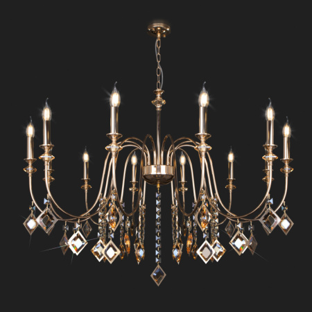 Люстры подвесные — Подвесная люстра Eurosvet 10120/12 золото/тонированный хрусталь Strotskis Smart (10110 купить в  Люстры подвесные — Подвесная люстра Eurosvet 10120/12 золото/тонированный хрусталь Strotskis Smart (10110 купить в