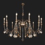 Люстры подвесные — Подвесная люстра Eurosvet 10120/12 золото/тонированный хрусталь Strotskis Smart (10110 купить в  Люстры подвесные — Подвесная люстра Eurosvet 10120/12 золото/тонированный хрусталь Strotskis Smart (10110 купить в