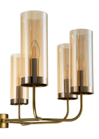 Люстры на штанге — Подвесная люстра Indigo Balletto 13014/8R Brass V000253 купить в  Люстры на штанге — Подвесная люстра Indigo Balletto 13014/8R Brass V000253 купить в