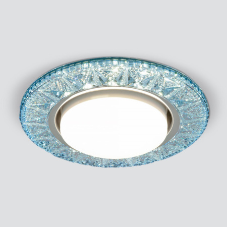 Встраиваемые точечные светильники — Встраиваемый светильник Elektrostandard 3022 GX53 BL лазурный купить в 