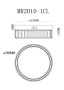 Люстры накладные — Накладная люстра MyFar MR2010-1CL купить в 