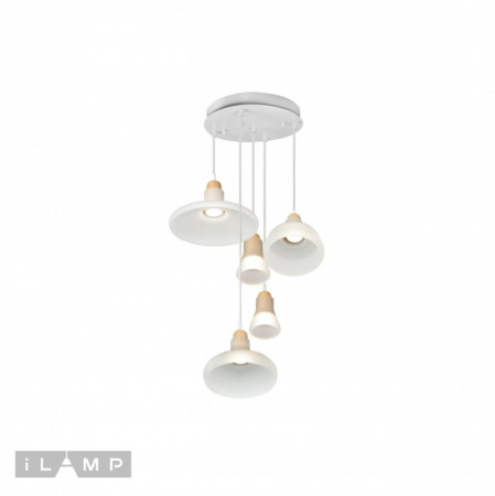 Подвесные светильники — Подвесной светильник iLamp AP9006-5 WH купить в  Подвесные светильники — Подвесной светильник iLamp AP9006-5 WH купить в